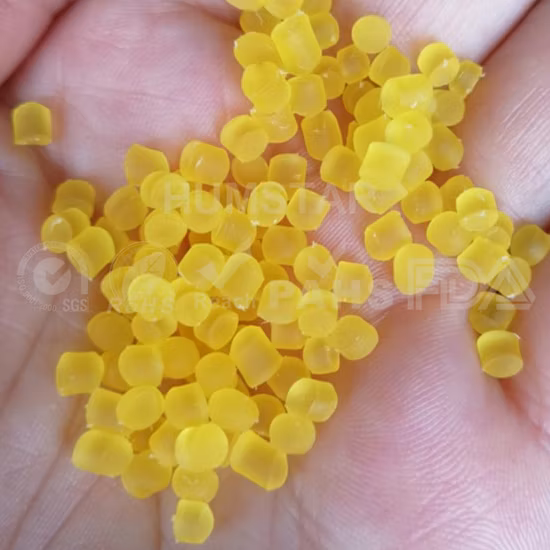 2023 Fabricantes de material compuesto de PVC de partículas transparentes adhesivo suave y caliente de PVC